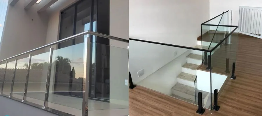 Guarda-corpo em vidro laminado — Sobrado • Bairro Cruzeiro, executado pela Caxias do Sul Vidros